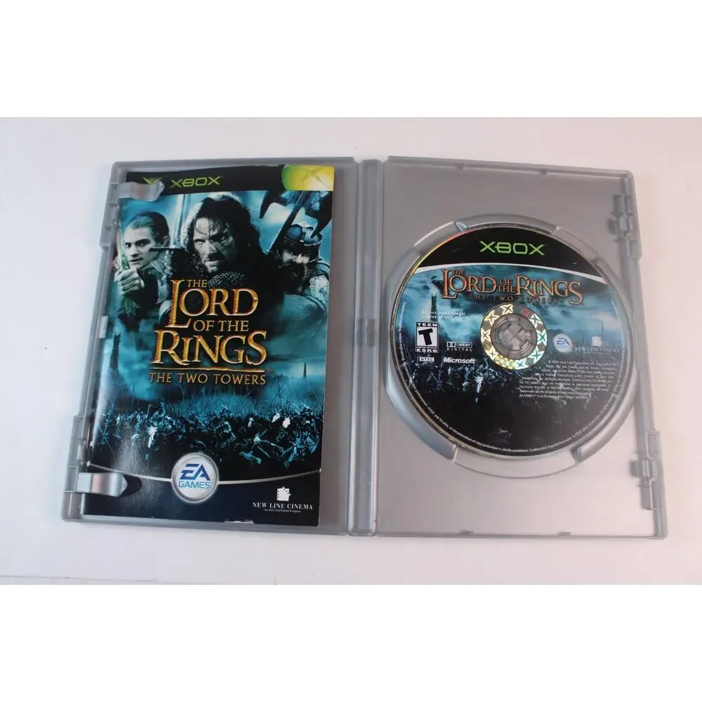 Lord of the Rings: The Two Towers (Microsoft Xbox, 2002) Authentic, Complete
